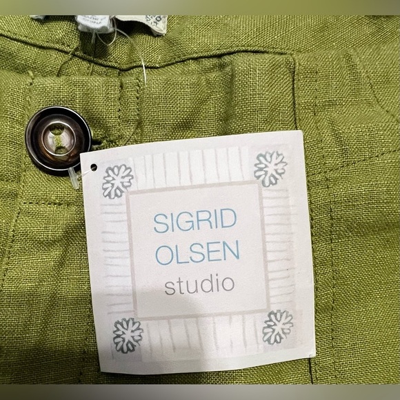 *NWT* Women’s Large “Sigrid Olsen” 2 piece lightweight Jacket & Pant Set - Linen - Picture 11 of 16